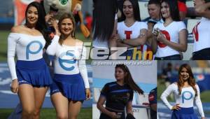 El estadio Nacional de Tegucigalpa fue adornado por las bellas chicas. Te mostramos el lado más sexy del clásico Motagua-Olimpia.