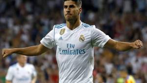 Marco Asensio trabaja pensando en ser titular ante Espanyol. Foto AFP