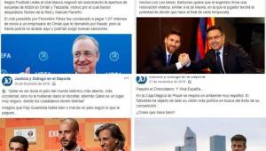 El Barcelona negó este lunes haber contratado a una empresa para crear estados de opinión en las redes sociales que irían desde mejorar la imagen de su directiva a atacar a oponentes, incluidos algunos de sus propios jugadores como Messi y Piqué. 'Alter Sports', 'Sports Leaks', 'Justicia, Diálogo y Deporte' son algunas de las cuentas contratadas.