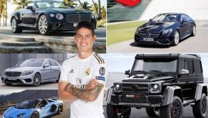 El futbolista colombiano está sancionado por las autoridades españolas por infringir una de las normas de conducir. ¿Qué tipos de autos tiene en su casa?