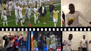 El Olimpia festejó por lo alto el histórico pase a las semifinales de la Champions de Concacaf. Así fue el íntimo festejo en el camerino y la Ultrafiel llegó al estadio para alentar el equipo. ¿Qué hizo Javier Portillo?