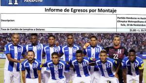 Te mostamos el desgloce de los gastos de la Selección de Honduras en el repechaje contra .