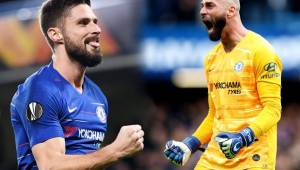 Olivier Giroud y Willy Caballero firmaron por una temporada más con el Chelsea.