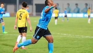 Rony Martínez anotó su tercer gol en China.