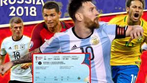 La FIFA mostró el diseño de las entradas para el Mundial de Rusia 2018.