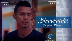 Byron Méndez firmó contrato con Motagua por un año. Llega procedente del Real Sociedad de Tocoa.