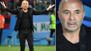 Jorge Sampaoli se mostró muy triste por la dura derrota que sufre Argentina en el Mundial.