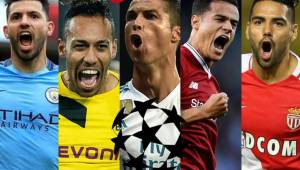 Agüero, Aubameyang, Cristiano Ronaldo, Coutinho y Falcao son las principales figuras en sus respectivos equipos.