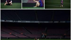 La afición del Barcelona despidió por todo lo alto a Andrés Iniesta. Pero el volante se quedó en el camerino hasta que todos se fueron y saltó al campo para decir adiós al Camp Nou. Acá las imágenes que parten el corazón.