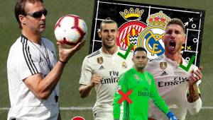 El Real Madrid visita este domingo la casa del Girona por la segunda fecha del fútbol de España y, según Marca, esta sería la alineación que presentaría el técnico Julen Lopetegui.