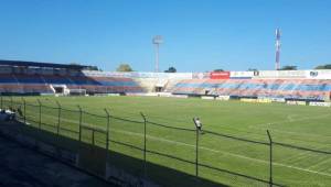 Así lucía el estadio Municipal Ceibeño en su último encuentro ante Motagua en la novena jornada del Torneo Clausura 2019.