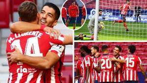 Luis Suárez debutó con el Atlético de Madrid y consiguió sus primeros dos goles como colchonero. El uruguayo se vio feliz tras su primer partido.