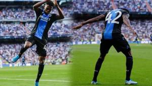 Dennis celebró su doblete ante el Real Madrid como Cristiano Ronaldo.