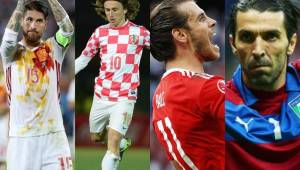 Ramos, Modric, Bale y Buffon son las principales figuras en sus selecciones.