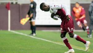 Rubilio Castillo vio acción con el Saprissa en duelo ante San Carlos por la Liga de Costa Rica.