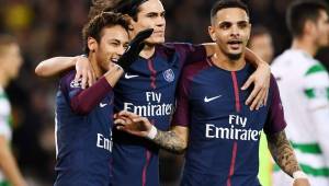 Neymar y Cavani con sus dobletes han guiado al PSG a una contundente victoria sobre el humilde Celtic.