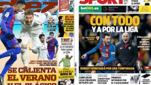 Las portadas de hoy: Barcelona y Real Madrid en la lucha por el título de liga, en Inglaterra partidazos en la Premier league.