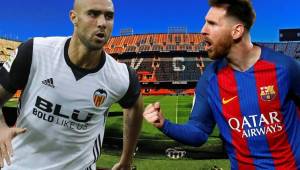 Zaza del Valencia y Leo Messi estarán cara a cara en Mestalla en el juego de este domingo.