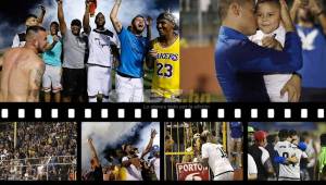 ¡Fiesta en El Progreso! Los jugadores del Honduras celebraron como nunca la salvación y los besos, abrazos, júbilo y fotos, hicieron estallar el Micheletti.