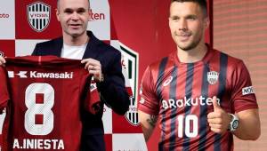 Iniesta y Podolski sin duda son los referentes del Vissel Kobe.