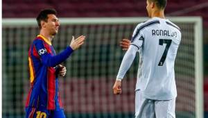 El saludo de Messi y Cristiano Ronaldo en el Juventus-Barcelona.