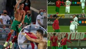 El delantero de 36 años ya suma 111 goles con Portugal luego del doblete que le marcó a Irlanda. CR7 agredió a rival antes de que fallara un penal en el primer tiempo.