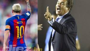 El entrenador de la Selección de Honduras, Jorge Luis Pinto, vaticina que Messi se marchará a jugar a China dentro de dos años. Fotos cortesía
