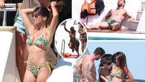 Lionel Messi y Antonela Roccuzo se fueron de vacaciones a Ibiza, allá también los acompañó Luis Suárez y su familia. Aquí las fotos.