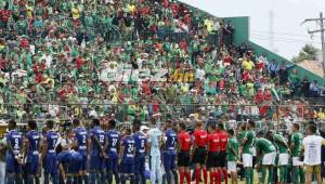 Motagua y Marathón durante la final de la Liga Nacional de Honduras: Clausura 2018.