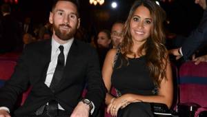 Antonela Rocuzzo estuvo con Messi en los Premios The Best de la FIFA.