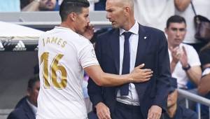 James Rodríguez no ha podido gozar de muchos minutos mientras Zidane esté al mado del Real Madrid.