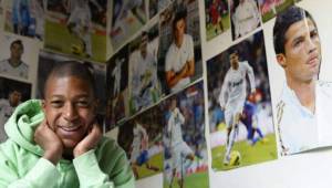 La imagen de Mbappé de niño junto a las imágenes de Cristiano Ronaldo