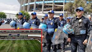 Increíble pero la cancha del estadio Azteca parece que ha sido pisada por toros en la previa del partido entre Cruz Azul y Lobos BUAP de Chirinos y Crisanto.