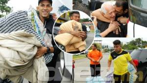 Los jugadores del Real España viajaron muy cómodos a Tegucigalpa para disputar la gran final contra Motagua. Llevaron sus propias cobijas para no pasar frío. Otros hasta su propia agua. Quieren traer la 12 para San Pedro Sula.