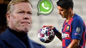 La llamada a de Koeman a Suárez solo duró un minuto con 52 segundos.