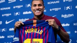 El defensor colombiano se mostró feliz por su incorporación al Barcelona.