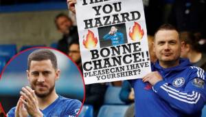 Aficionados del Chelsea asistieron hoy al Stamford Bridge para despedir a Hazard.