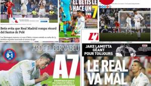 Te presentamos las principales portadas que dejaron la derrota del Real Madrid ante el Betis en el Santiago Bernabéu.