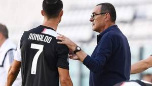 Cristiano Ronaldo le vuelve a hacer otra escena a Maurizio Sarri, entrenador de la Juventus.