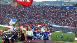 Los aficionados del Motagua coparon en su totalidad el estadio Nacional a una hora para que comenzara el partido.