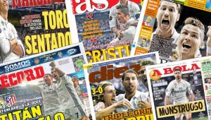 Cristiano Ronaldo es el protagonista en las portadas de los diarios deportivos del mundo t guió a los merengues a un paso de Cardiff.