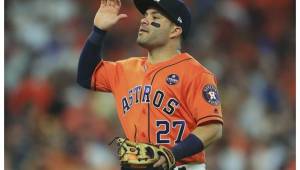 Altuve, de 28 años, que la pasada temporada fue la gran estrella del equipo de los Astros, y también en los playoffs.