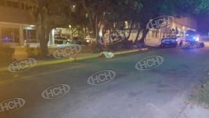 El hecho violento ocurrió en la primera avenida de San Pedro Sula, frente al centro comercial Novaprisa. Foto cortesía HCH