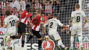 Así fue el gol anotado por Muniain del Athlétic de Bilbao sobre Real Madrid. Foto AFP