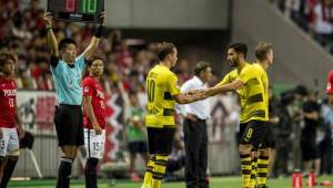 Mario Götze y su regreso a las canchas en un amistoso en tierras japonesas con el Borussia Dortmund.
