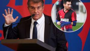 'Messi le dará una oportunidad al Barça', dice Laporta.