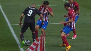 Benzema fue el autor de la jugada más destacada ante el Atlético.