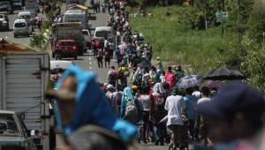 Más de 7 mil migrantes viajan rumbo a los Estados Unidos.