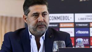 Angelici espera que el fallo juegue a su favor para eliminar a River de la Copa Libertadores.