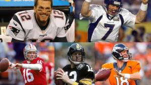 Ellos son los quarterbacks que mas veces han jugado el Super Bowl en la historia. Tom Brady es el que mas ha aparecido en el juego final.